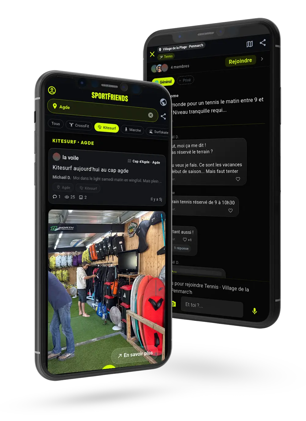 SportFriends Mobile-App — vernetze dich mit lokalen Sportbegeisterten und finde Trainingspartner